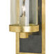 Charade 1 Light 5 inch Contemporary Gold Leaf Wall Sconce Wall Light